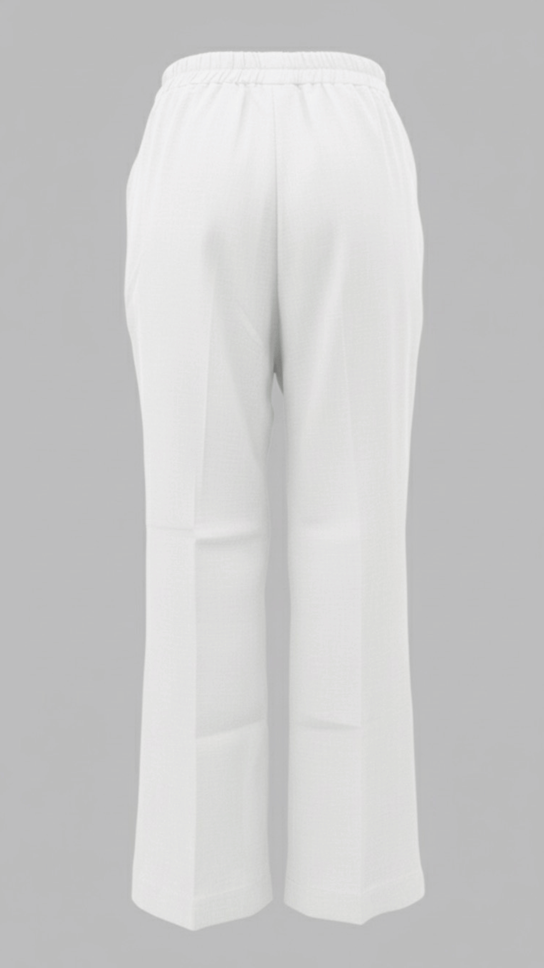 White Straight-Leg Pants for Women – Minimalist Tailored Fit
