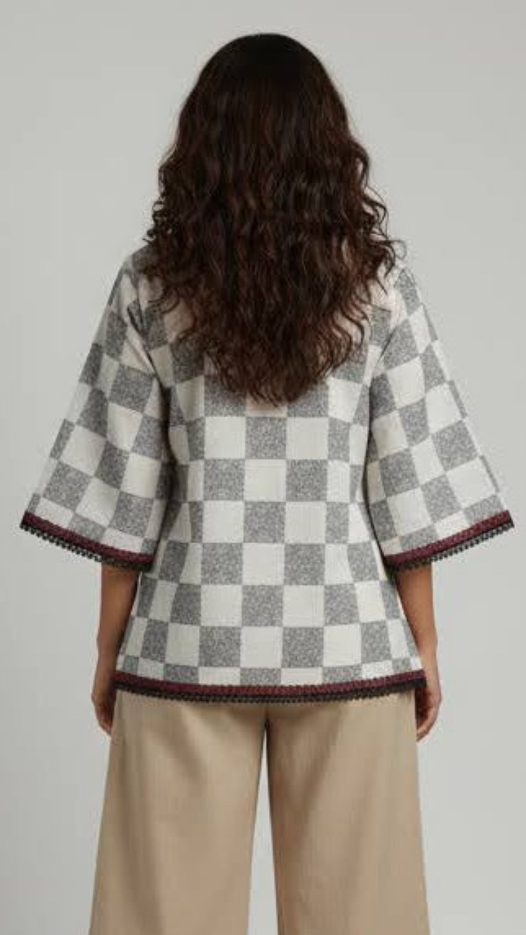 Lalima - Checkered Charm Top