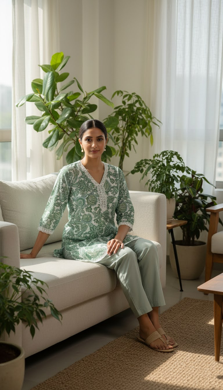 Saira – Mint Bloom Coord Set